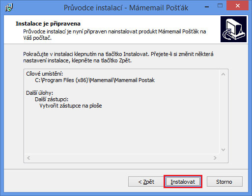 Průvodce instalací